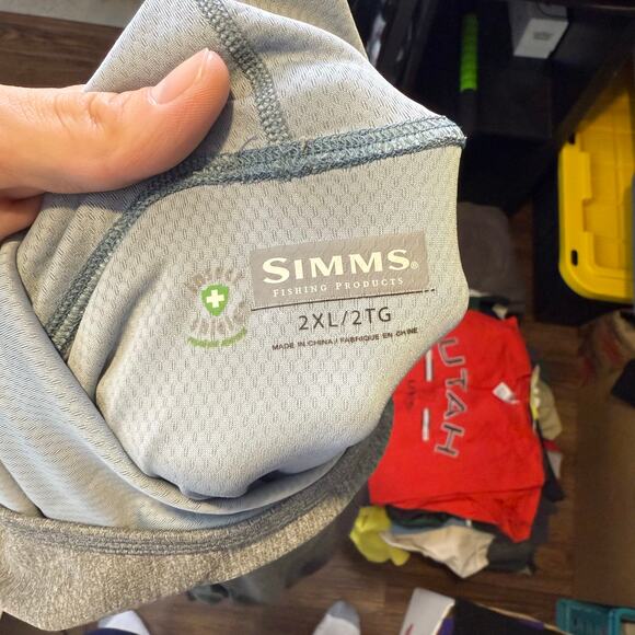 Simms Bug Stopper Hoodie Men's 2XL Hoody Insect Shield Fishing UPF Performance - Picture 5 of 7